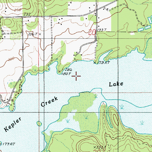 Topographic Map of Kepler Creek Lake, LA