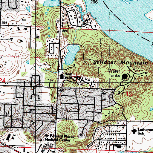 Topographic Map of Tuberculosis Sanitorium, AR