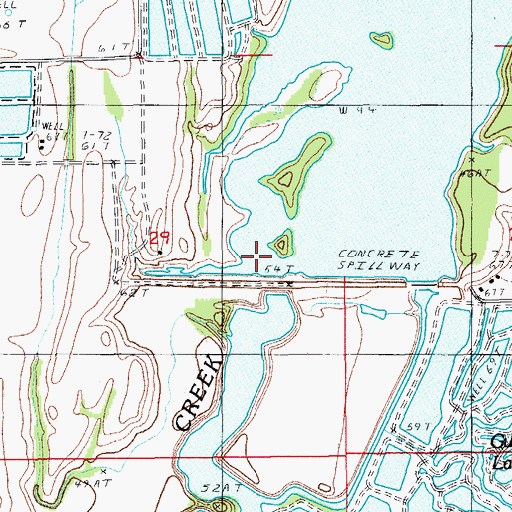 Topographic Map of Turkey Creek Dam, LA