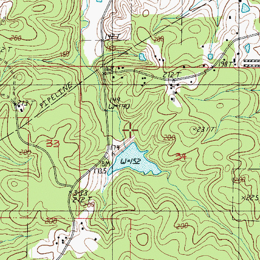 Topographic Map of Bayou Dupont Number 22 Dam, LA