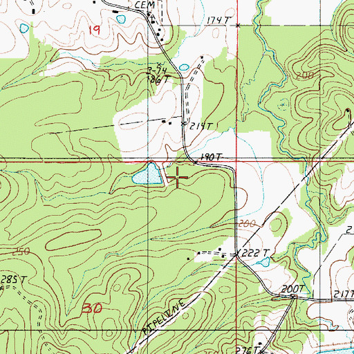 Topographic Map of Bayou Dupont Number 15 Dam, LA
