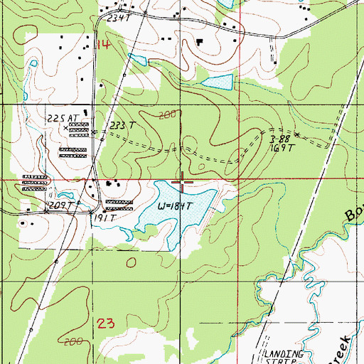 Topographic Map of Bayou Dupont Number 13 Dam, LA
