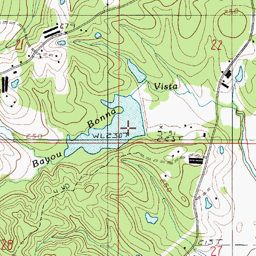 Topographic Map of Bayou Dupont Number 12 Dam, LA