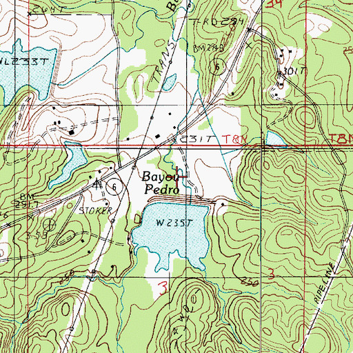 Topographic Map of Bayou Dupont Number 10 Dam, LA