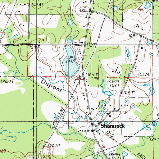Topographic Map of Bayou Dupont Number Nine Dam, LA