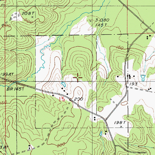 Topographic Map of Corney Lake, LA