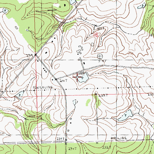Topographic Map of Dairy Experiment Station SE La Dam, LA