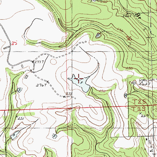 Topographic Map of Reedy Pond, LA