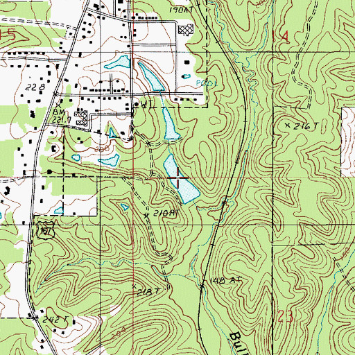 Topographic Map of Lindsays Pond, LA