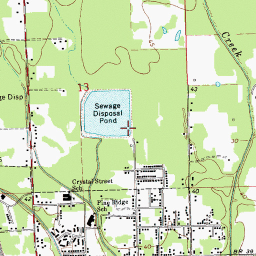 Topographic Map of Louisiana Noname 37 Dam, LA