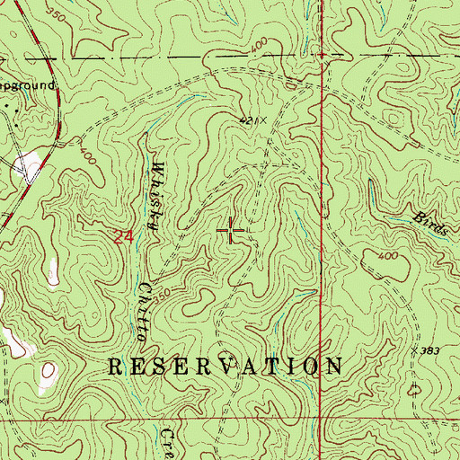 Topographic Map of Alligator Lake Dam, LA