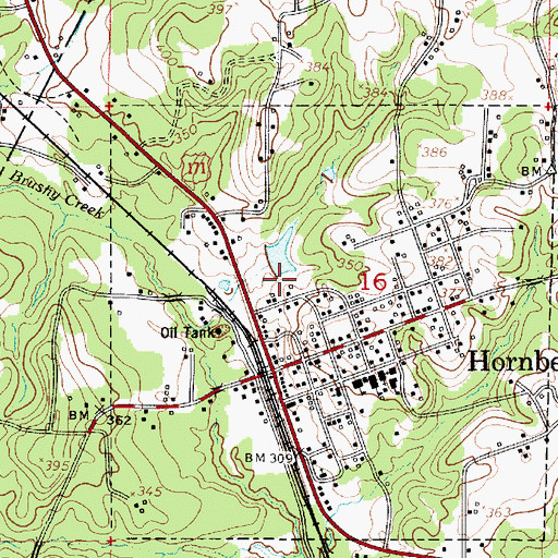 Topographic Map of Westbrook Pond Dam, LA