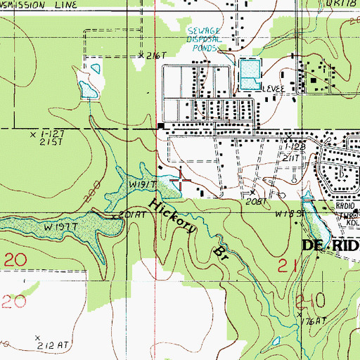 Topographic Map of Louisiana Noname 66 Dam, LA