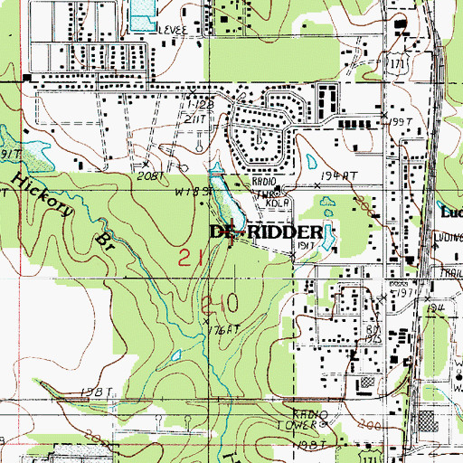 Topographic Map of Louisiana Noname 67 Dam, LA