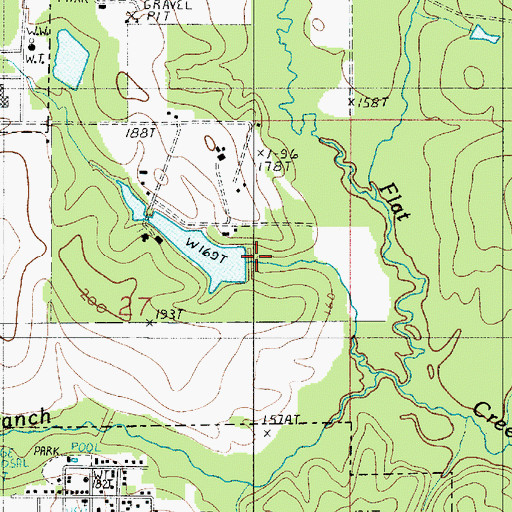 Topographic Map of Louisiana Noname 69 Dam, LA