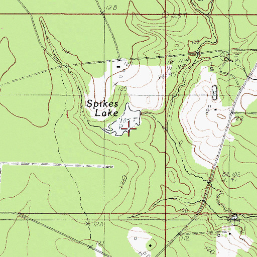 Topographic Map of Louisiana Noname 73 Dam, LA