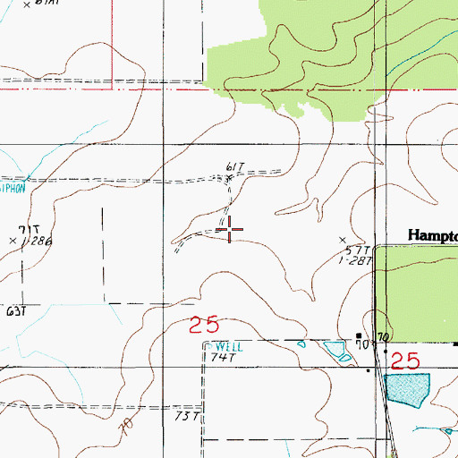 Topographic Map of Louisiana Noname 79 Dam, LA