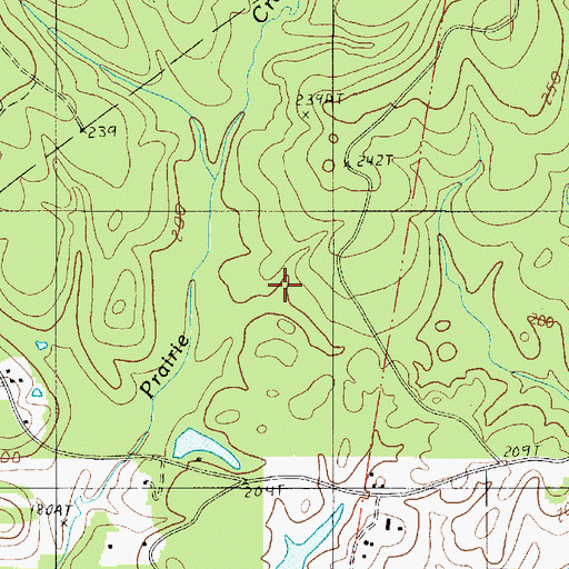 Topographic Map of Loring Lake Dam, LA