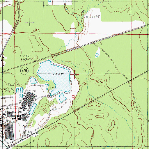 Topographic Map of Tremont Pond Dam, LA