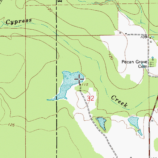 Topographic Map of Louisiana Noname 99 Dam, LA