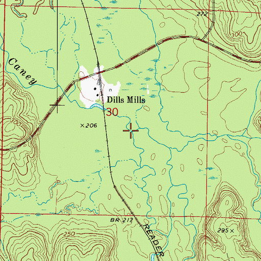 Topographic Map of Tunnel Branch, AR
