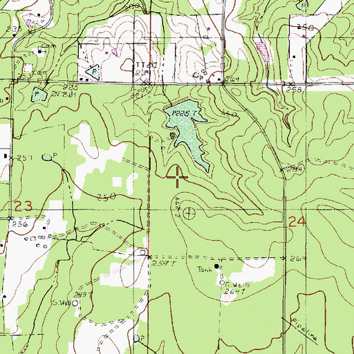 Topographic Map of Davis Pond Dam, LA