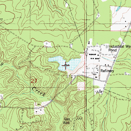 Topographic Map of Woodly Pond Dam, LA