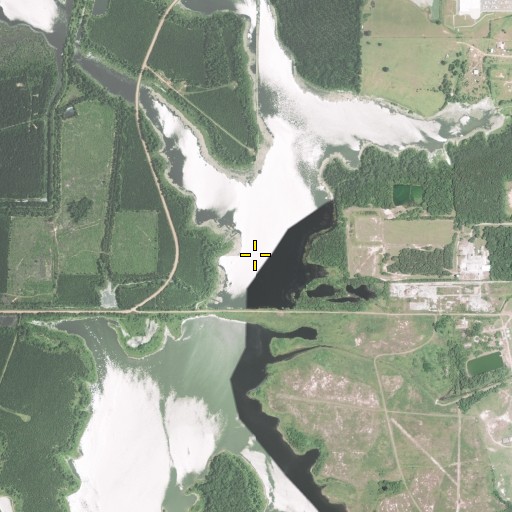 Aerial/Satellite Image of Williams Lake Dam, LA