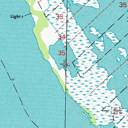 Topographic Map of Mississippi River Delta, LA