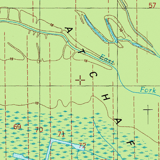Topographic Map of Frog Lake Oil Field, LA