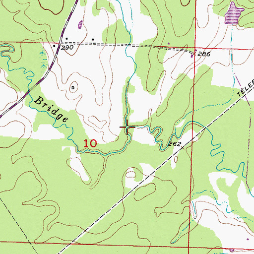 Topographic Map of Turkey Creek, AR