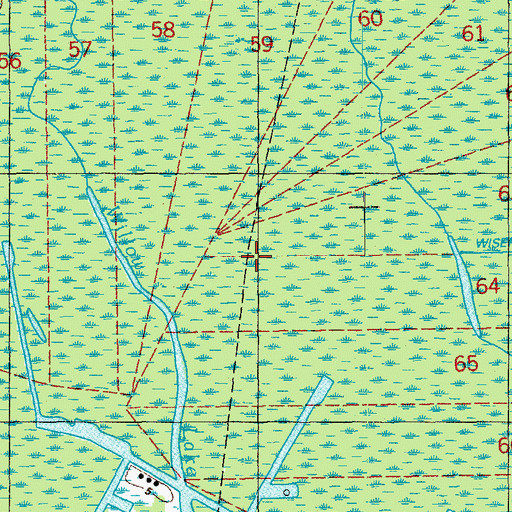 Topographic Map of Grand River Gas Field, LA