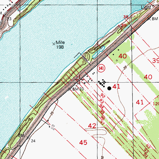 Topographic Map of Haaseville, LA