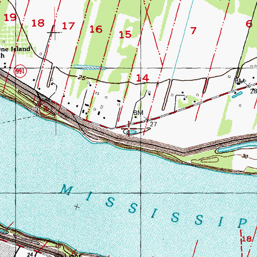 Topographic Map of Israelite Church (historical), LA