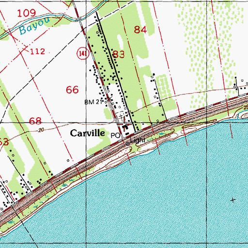 Topographic Map of Mount Bethel Church, LA