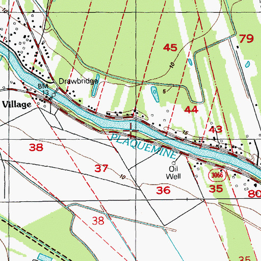 Topographic Map of Mount Harmon Church (historical), LA