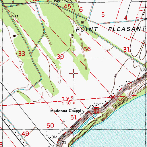 Topographic Map of Palo Alto Plantation, LA