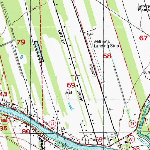 Topographic Map of Plaquemine Bayou Gas Field, LA