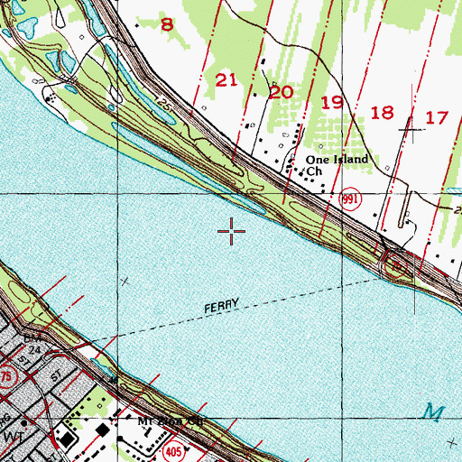 Topographic Map of Plaquemine Bend, LA