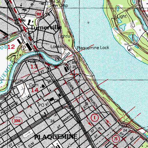 Topographic Map of Saint Basils Academy, LA