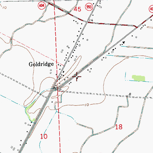 Topographic Map of Saint John the Baptist Church, LA