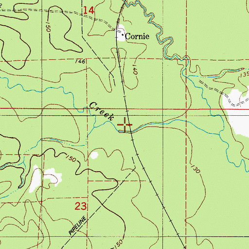 Topographic Map of Turkey Creek, AR