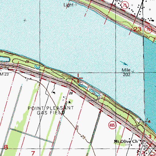 Topographic Map of Salvie Landing, LA