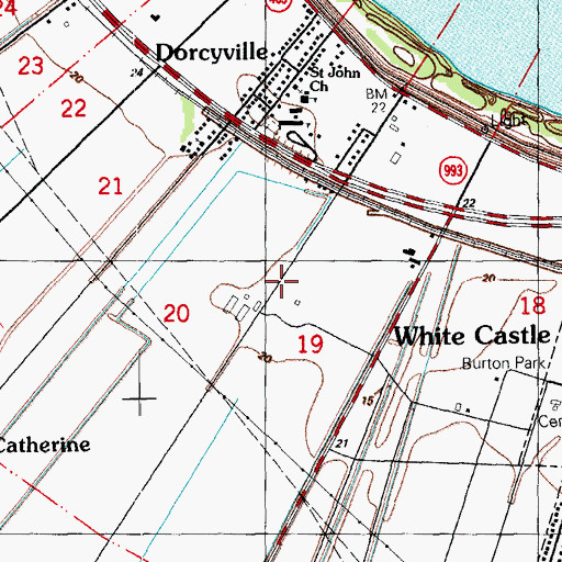 Topographic Map of Soniat, LA
