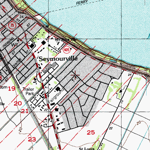 Topographic Map of True Hope Church of God in Christ, LA