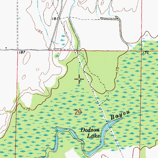 Topographic Map of Turkey Creek, AR