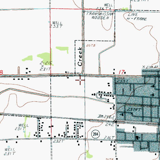 Topographic Map of Turkey Creek, AR
