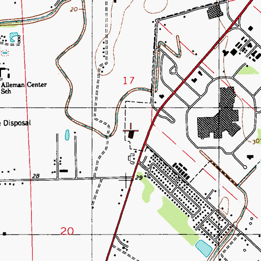 Topographic Map of Acadiana Promenade Shopping Center, LA