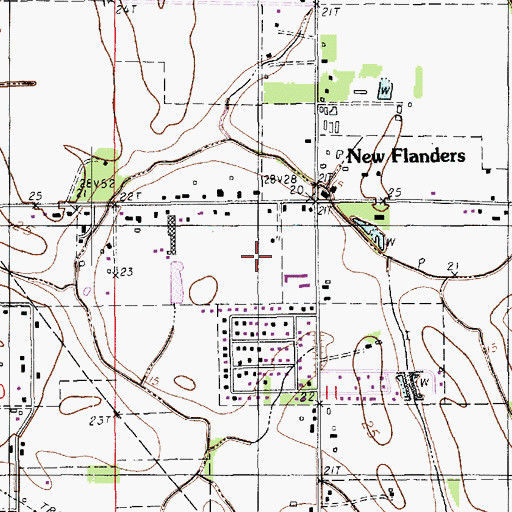 Topographic Map of Anselm Coulee Gas Field, LA