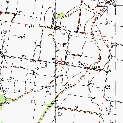 Topographic Map of Bonnin School (historical), LA
